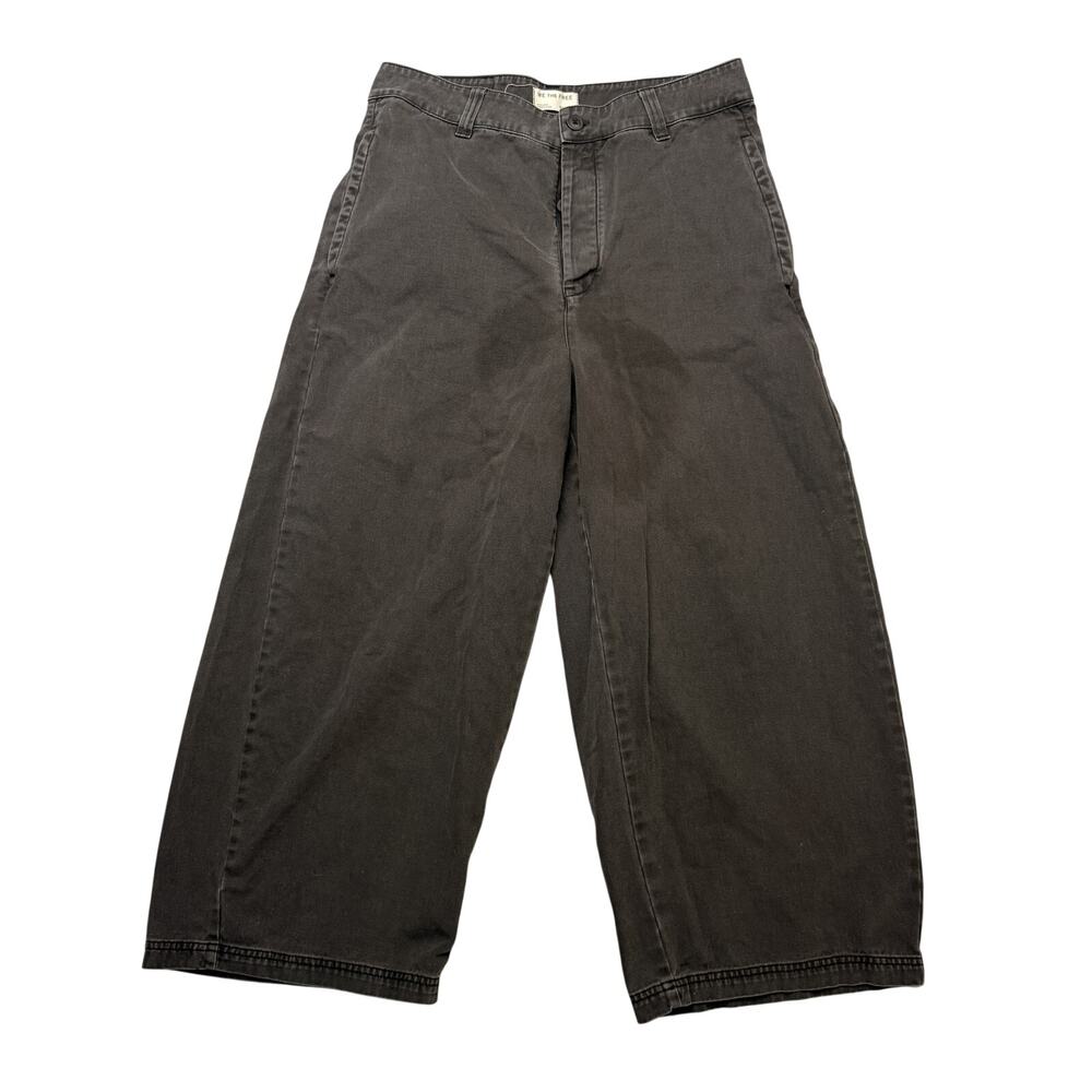 Free People We The Free Wide Leg Barrel Chino Pants Women's 8/ UK12 Boho Utility
